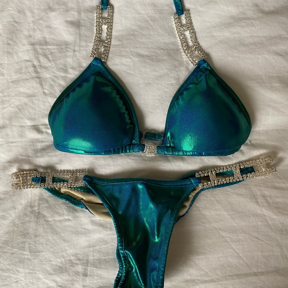 NPC Bikini Competition Suit - Teal